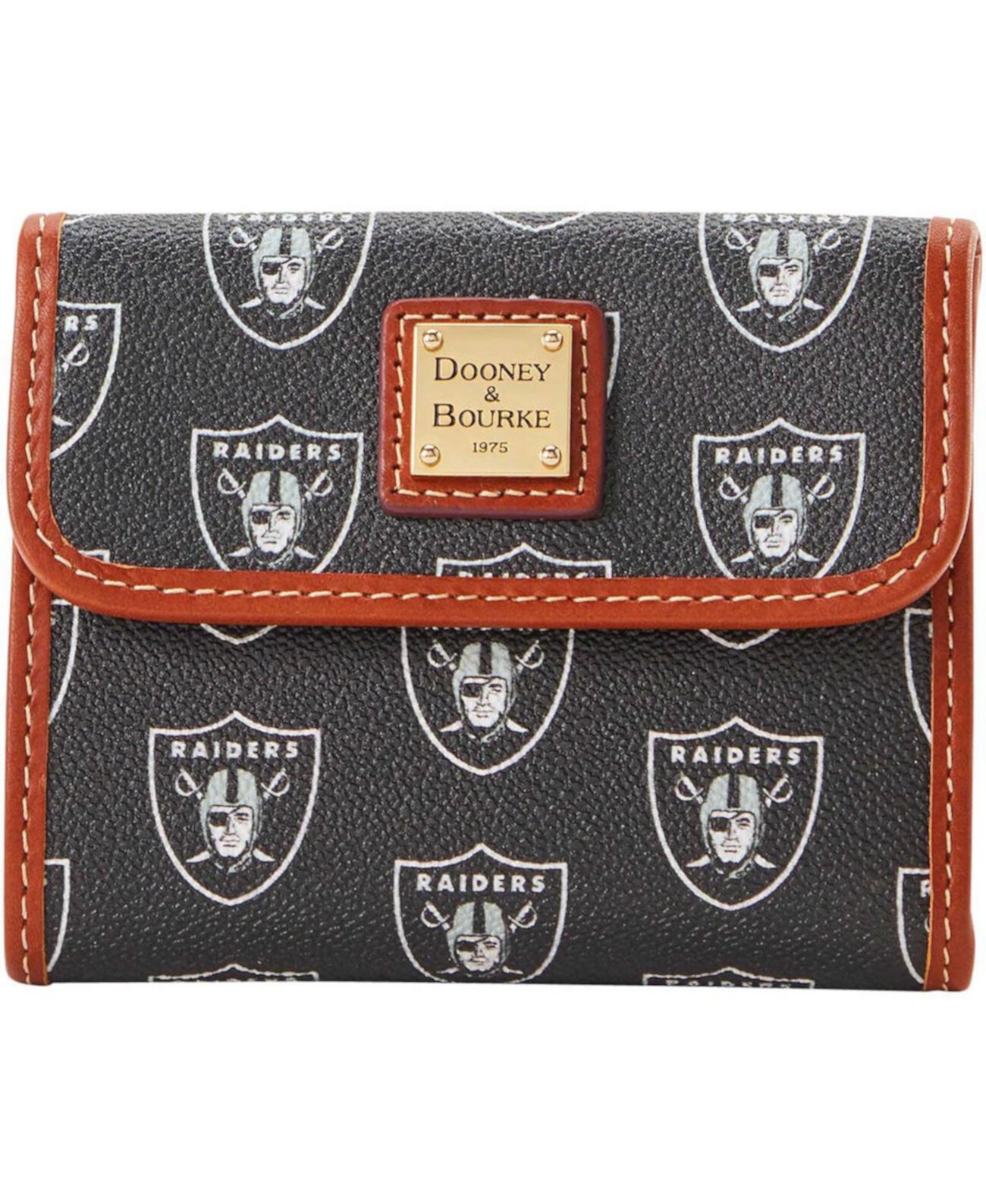 Женский кошелек для кредитных карт с клапаном Las Vegas Raiders Dooney & Bourke