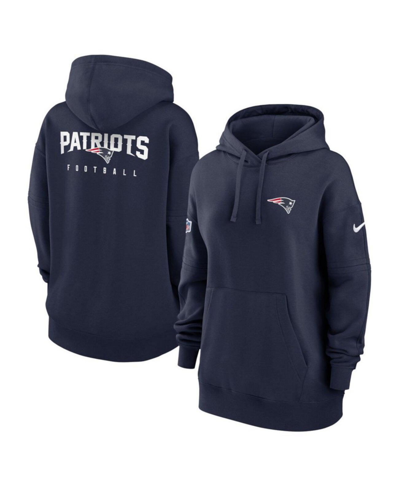 Женский Пуловер Nike New England Patriots 2023 Sideline Club Fleece Nike