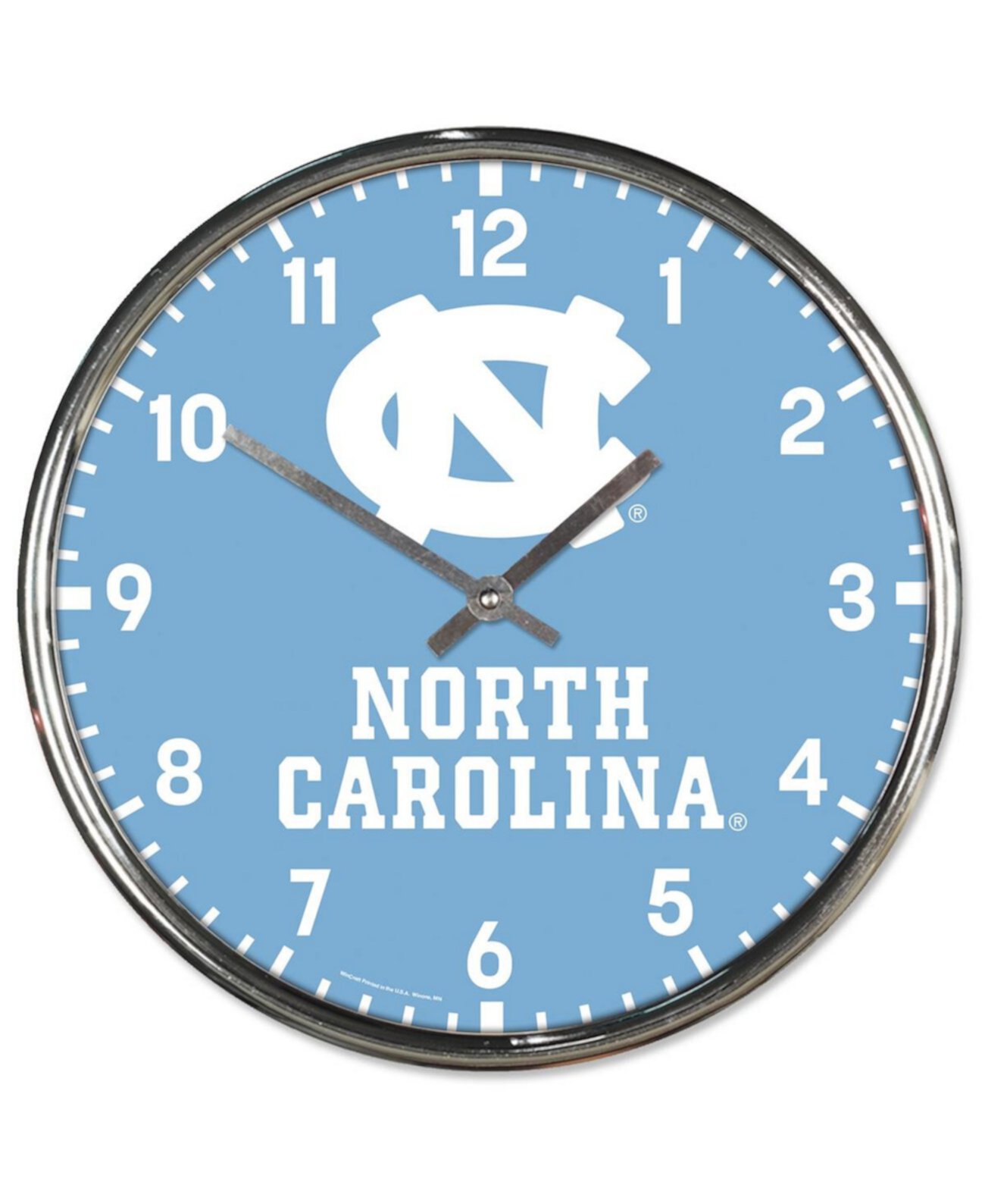 Хромированные настенные часы North Carolina Tar Heels Wincraft