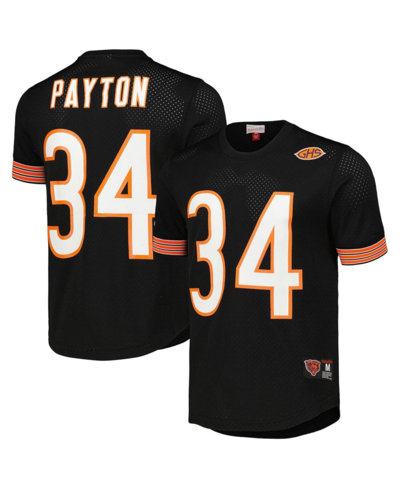 Мужское Джерси Mitchell & Ness Walter Payton Black Chicago Bears Retired Player Mitchell & Ness