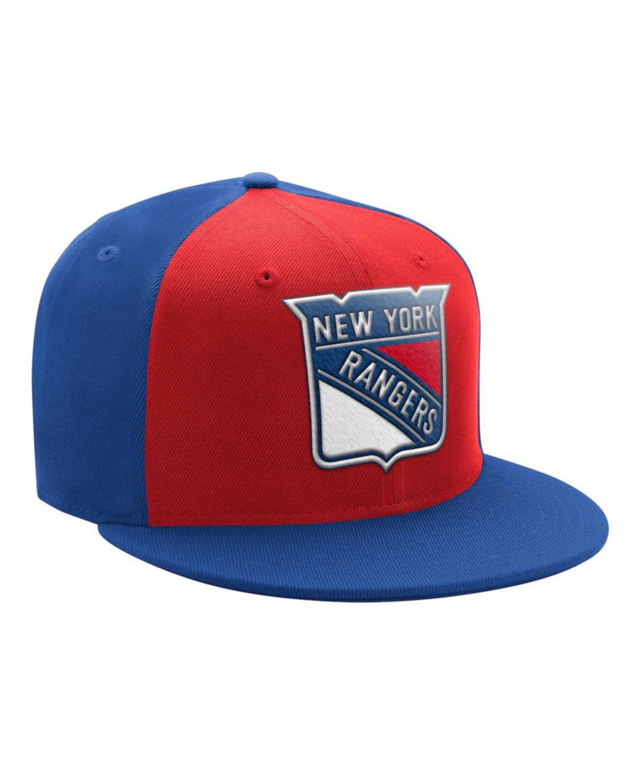 Бейсболка Starter Мужская Красная, Синяя с Логотипом New York Rangers Двухцветная Snapback Starter