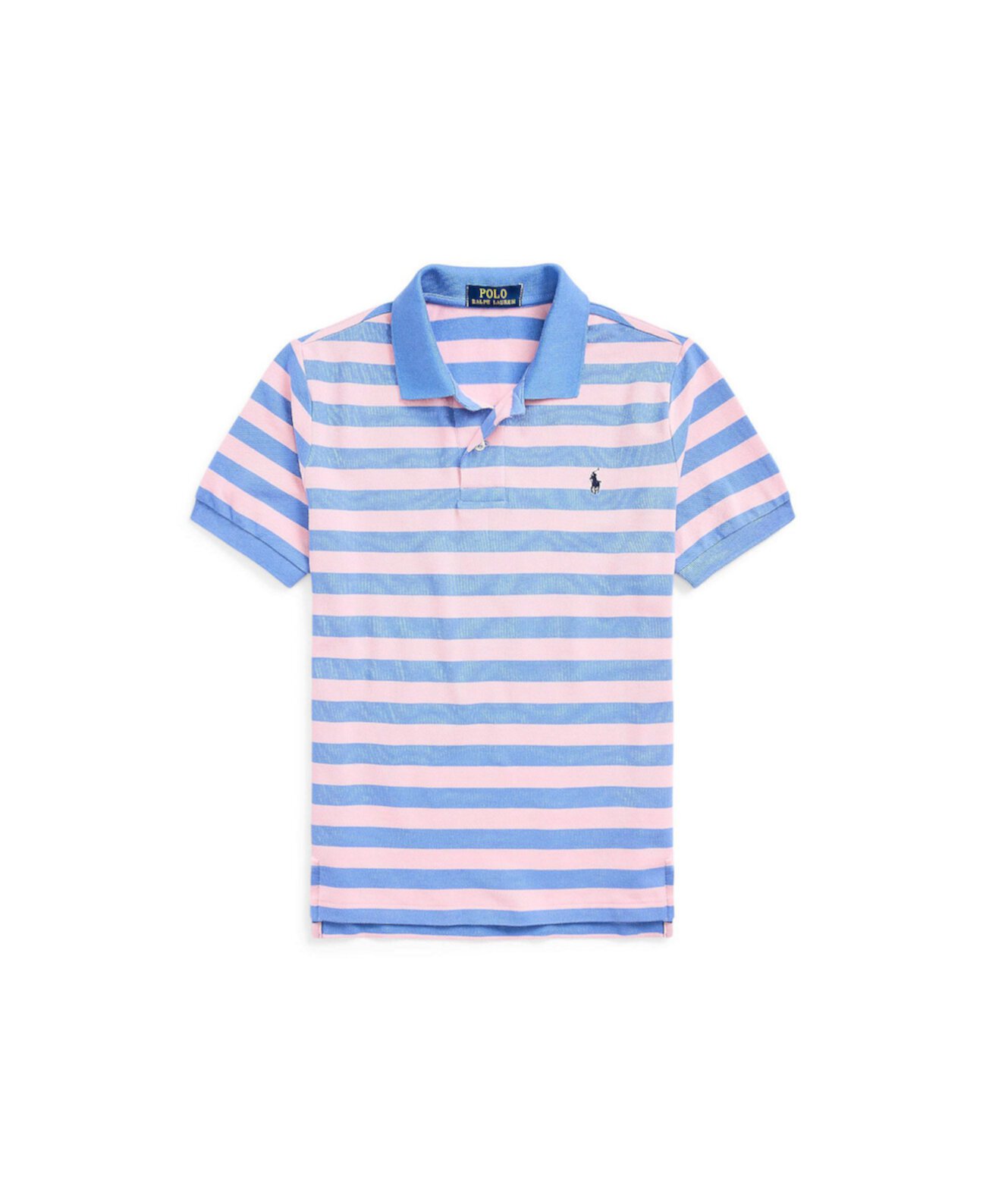 Рубашка-поло из хлопковой сетки в полоску для мальчиков Big Boys Polo Ralph Lauren