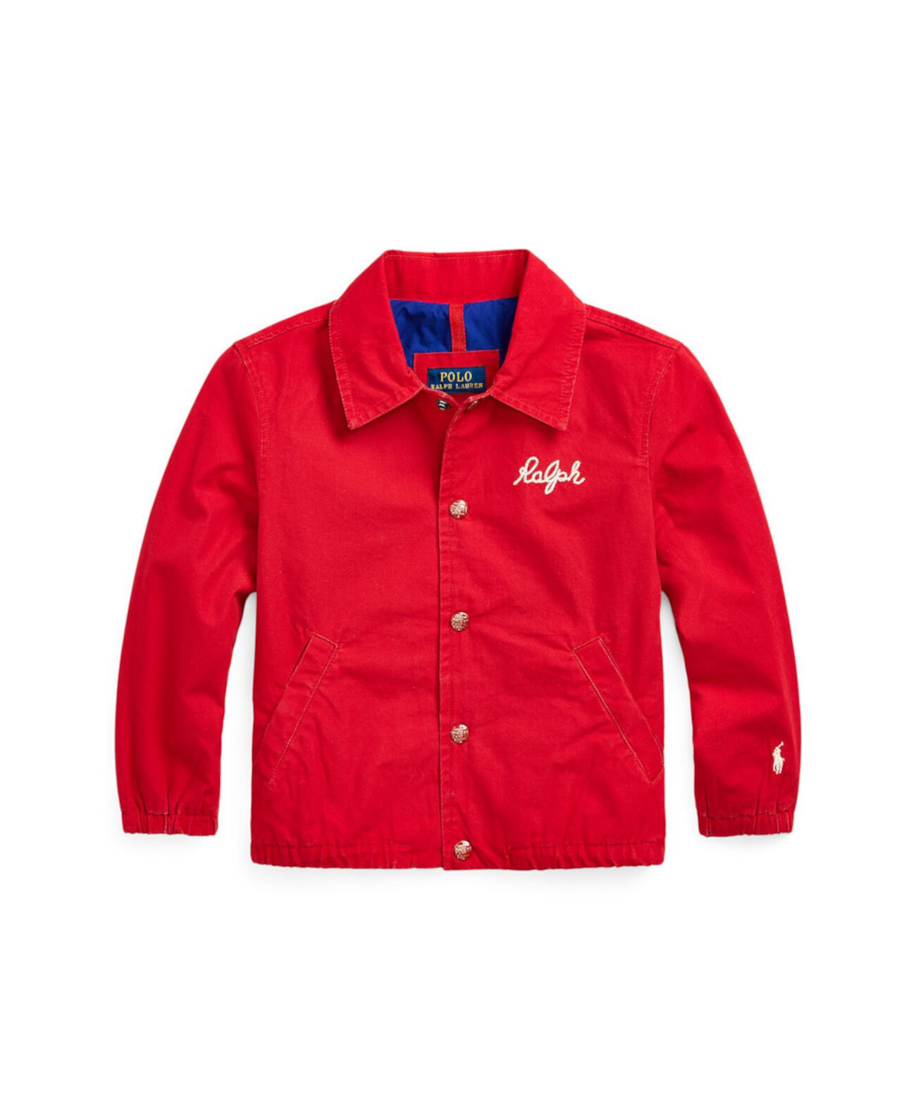 Тренировочная куртка из хлопкового поплина для малышей и маленьких мальчиков Polo Ralph Lauren