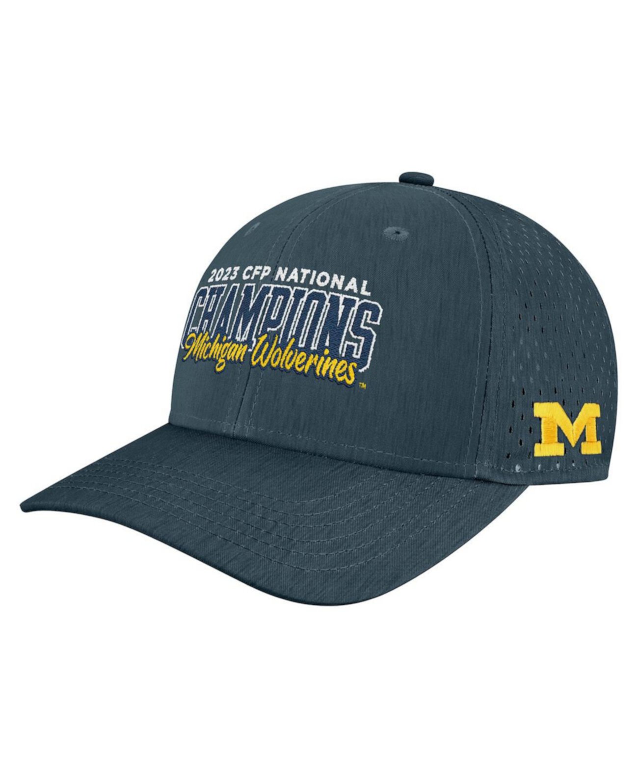 Мужская регулируемая кепка темно-синего цвета Michigan Wolverines College Football Playoff 2023 National Champions REMPA Performance Legacy Athletic