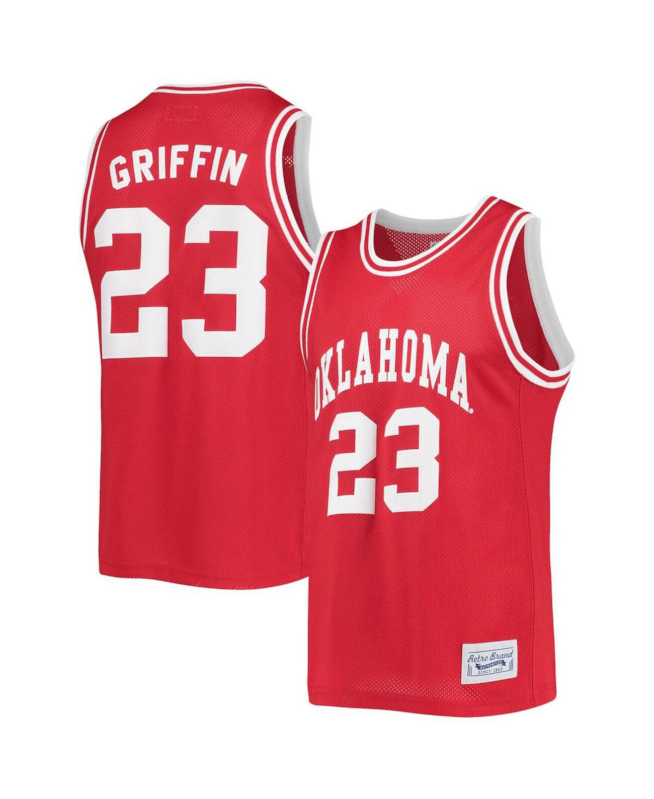 Мужское Джерси Original Retro Brand Blake Griffin Crimson Oklahoma Sooners Commemorative Classic Original Retro Brand