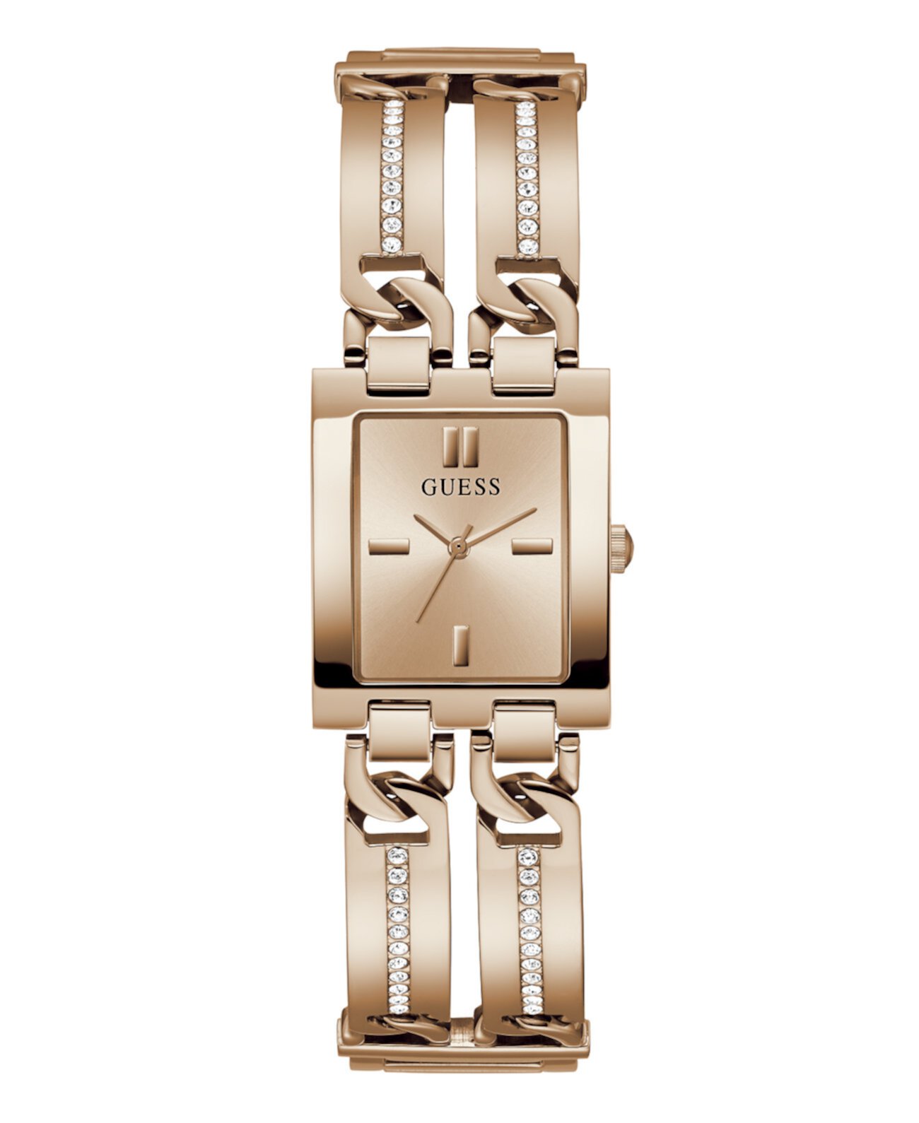 Женские аналоговые часы цвета розового золота из 100% стали, 39 мм GUESS