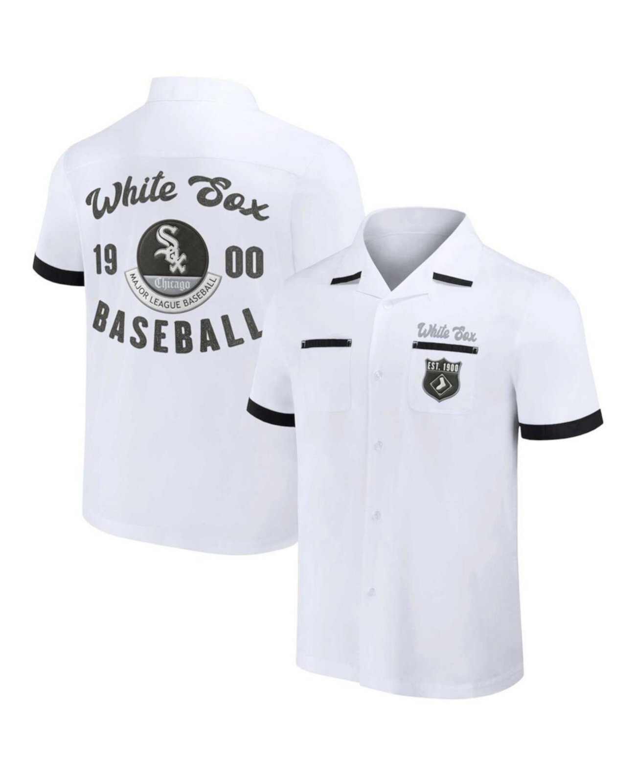 Мужская рубашка на пуговицах Darius Rucker Collection от White Chicago White Sox Bowling Fanatics