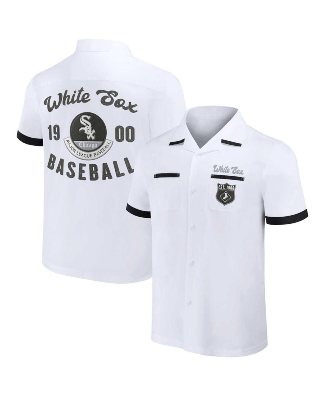 Мужская Повседневная Рубашка Fanatics Chicago White Sox Bowling Button-Up Fanatics