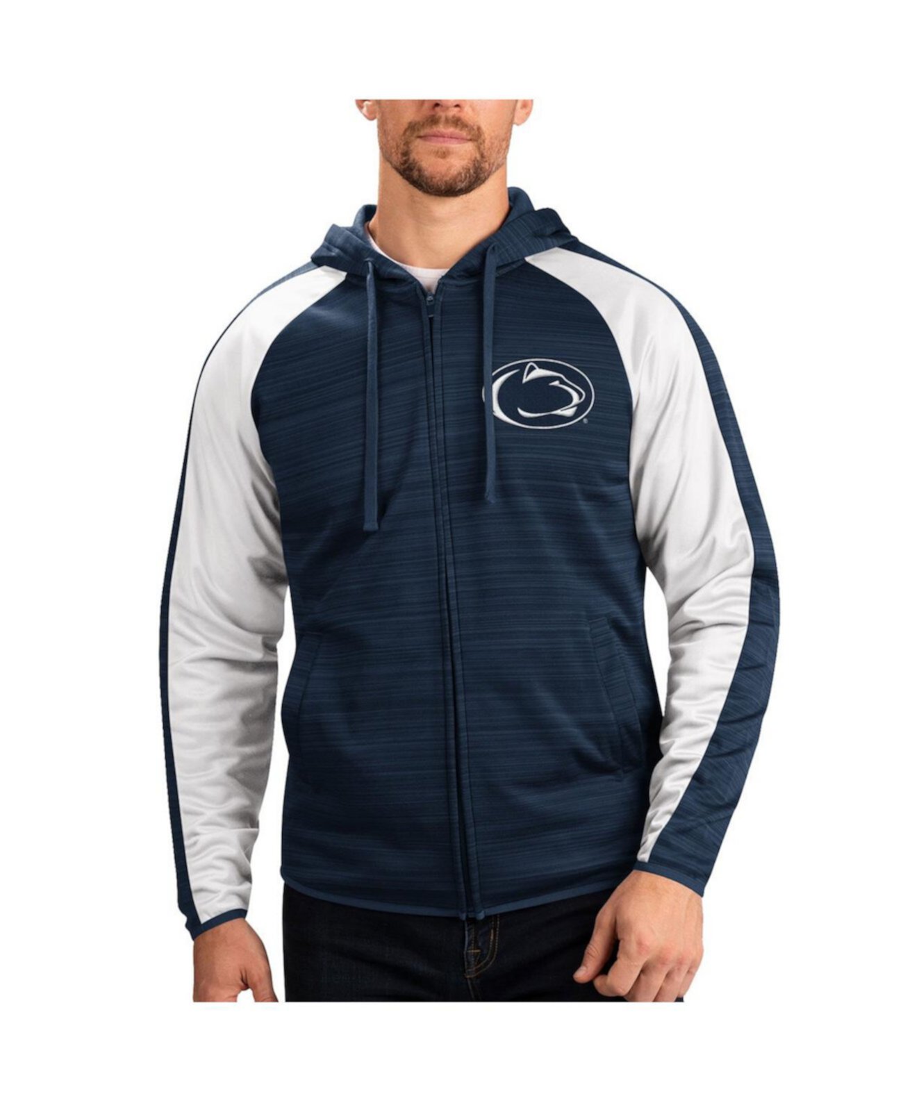 Мужское худи с полной молнией и регланом Navy Penn State Nittany Lions от G-III Sports G-III Sports