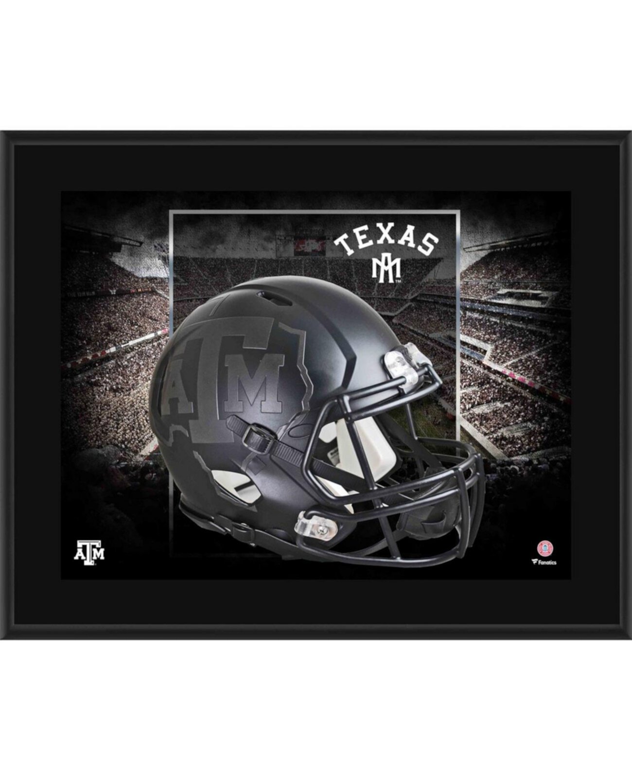 Чёрная акриловая плакетка с изображением шлема Texas A&M Aggies, 26.7 см x 33 см Fanatics Authentic