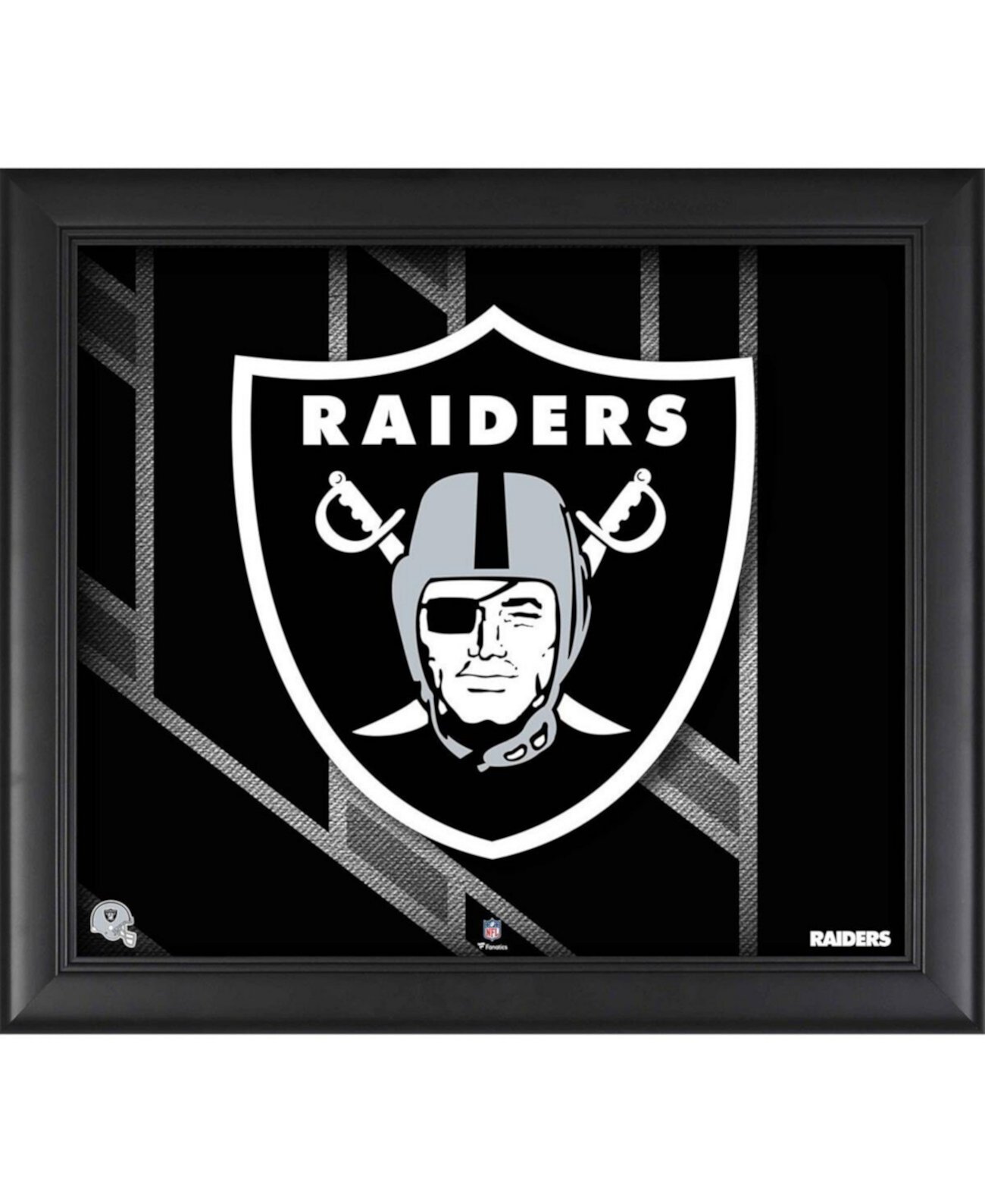 Коллаж из командных нитей Las Vegas Raiders размером 15 x 17 дюймов в рамке Fanatics Authentic