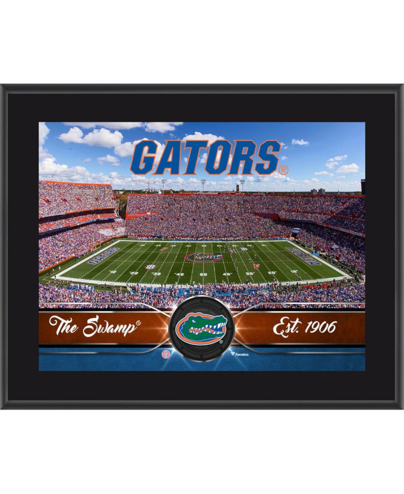 Сублимированная табличка команды Florida Gators размером 10,5 x 13 дюймов Fanatics Authentic