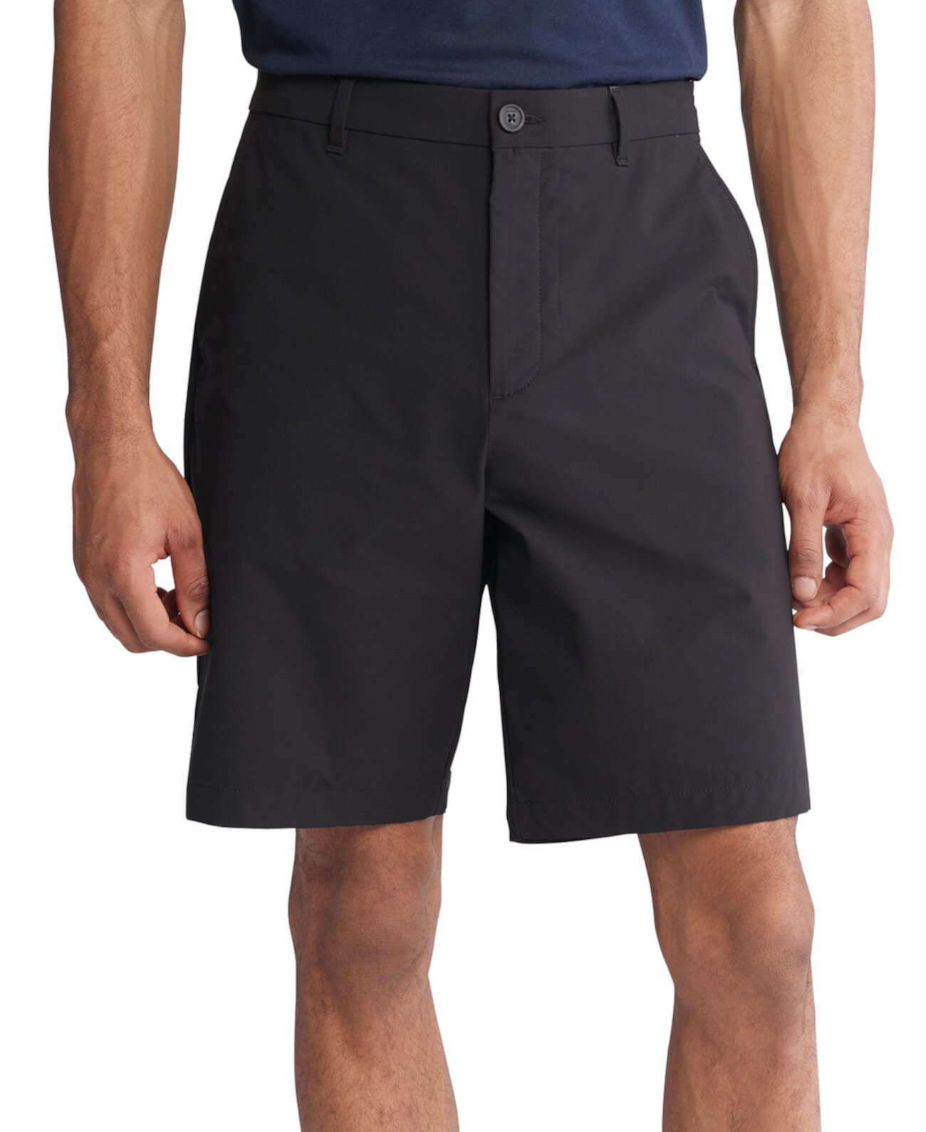Мужские облегающие эластичные шорты с плоской передней частью, 9 дюймов, функциональные шорты Calvin Klein