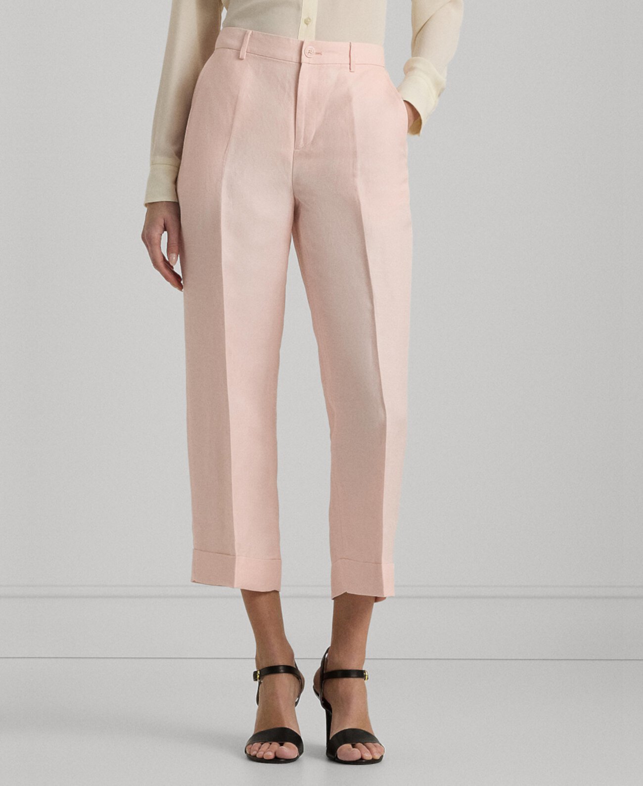 Укороченные широкие брюки из твила Petite LAUREN Ralph Lauren