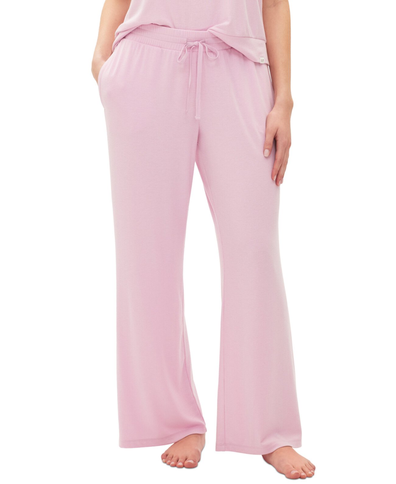 Женские пижамные брюки в рубчик GapBody с завязками Gap