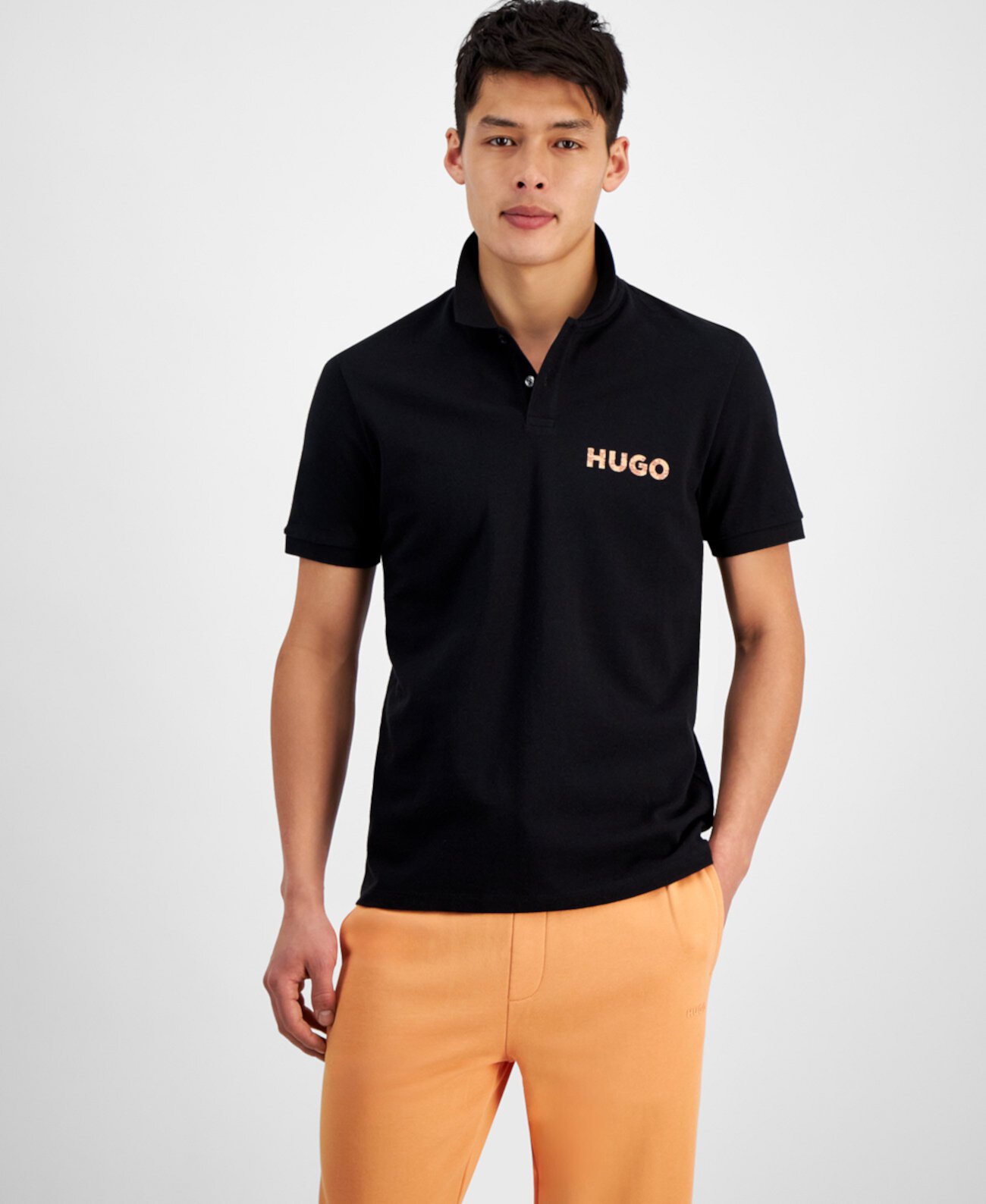 Мужская футболка-поло с логотипом HUGO BOSS HUGO BOSS