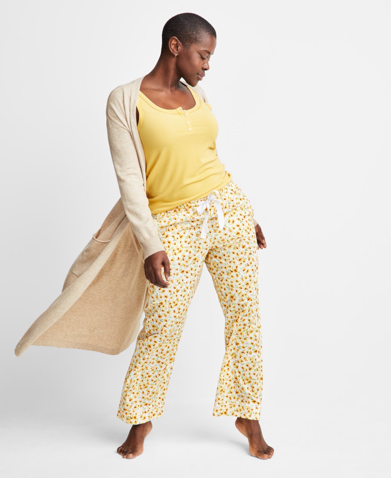 Women's Printed Poplin Pajama Pants XS-3X, Created for Macy's State of Day