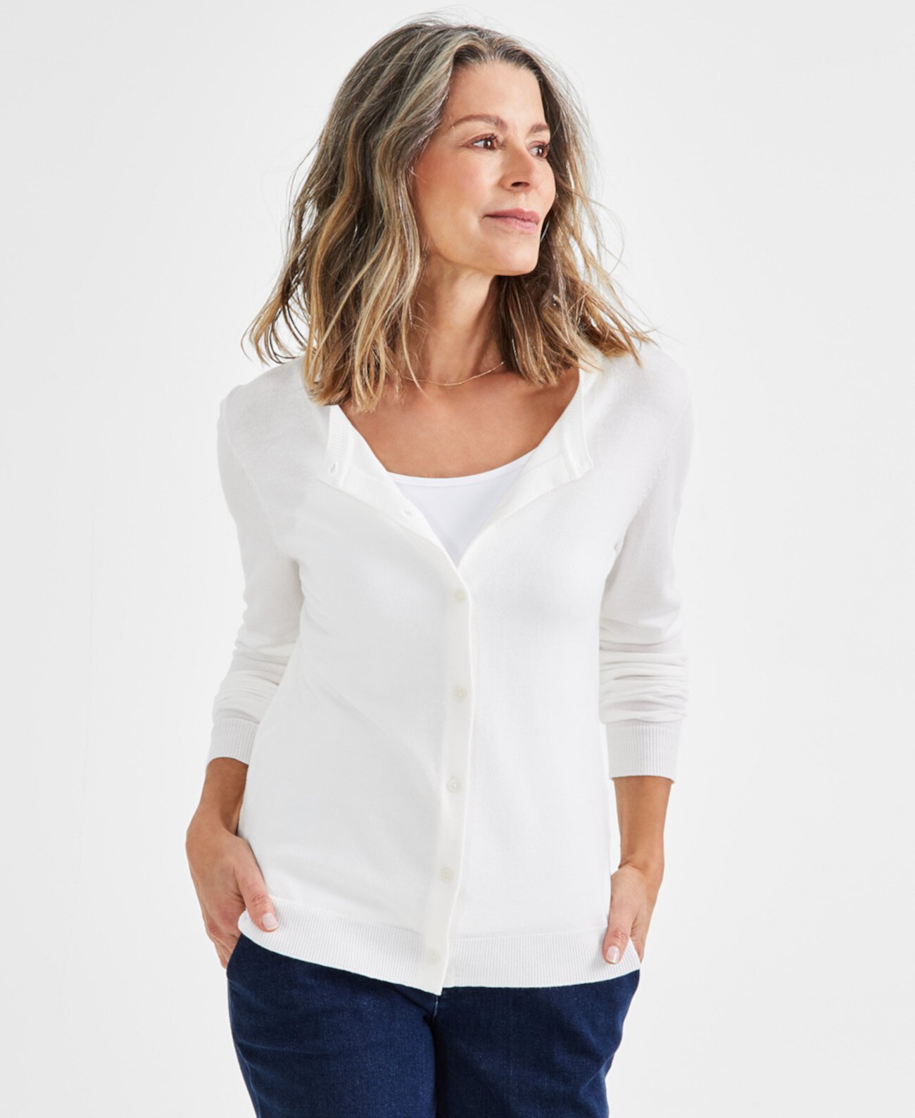 Women's Button-Up Cardigan, Regular & Petite, Created for Macy's Style & Co