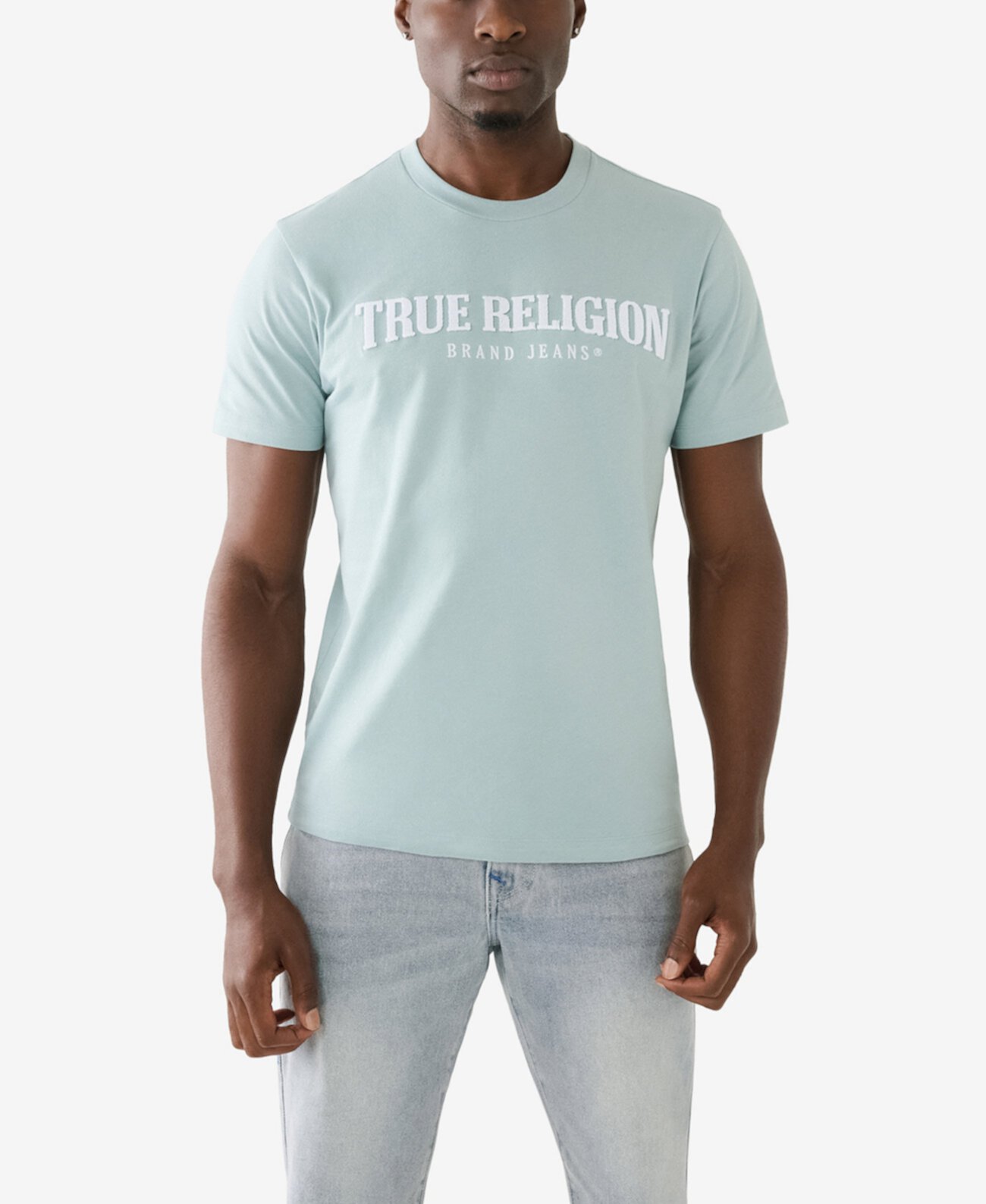 Мужская Хлопковая Футболка с Коротким Рукавом True Religion True Religion