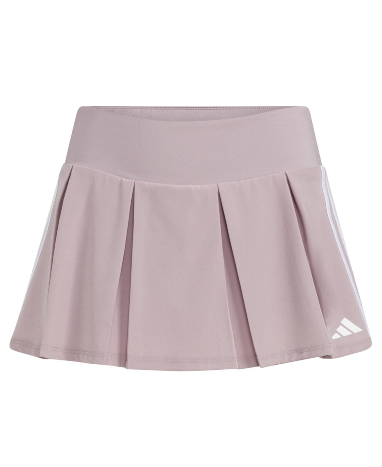 Плиссированная тканая юбка из эластичной ткани с 3 полосками для больших девочек с отдельным поясом Adidas