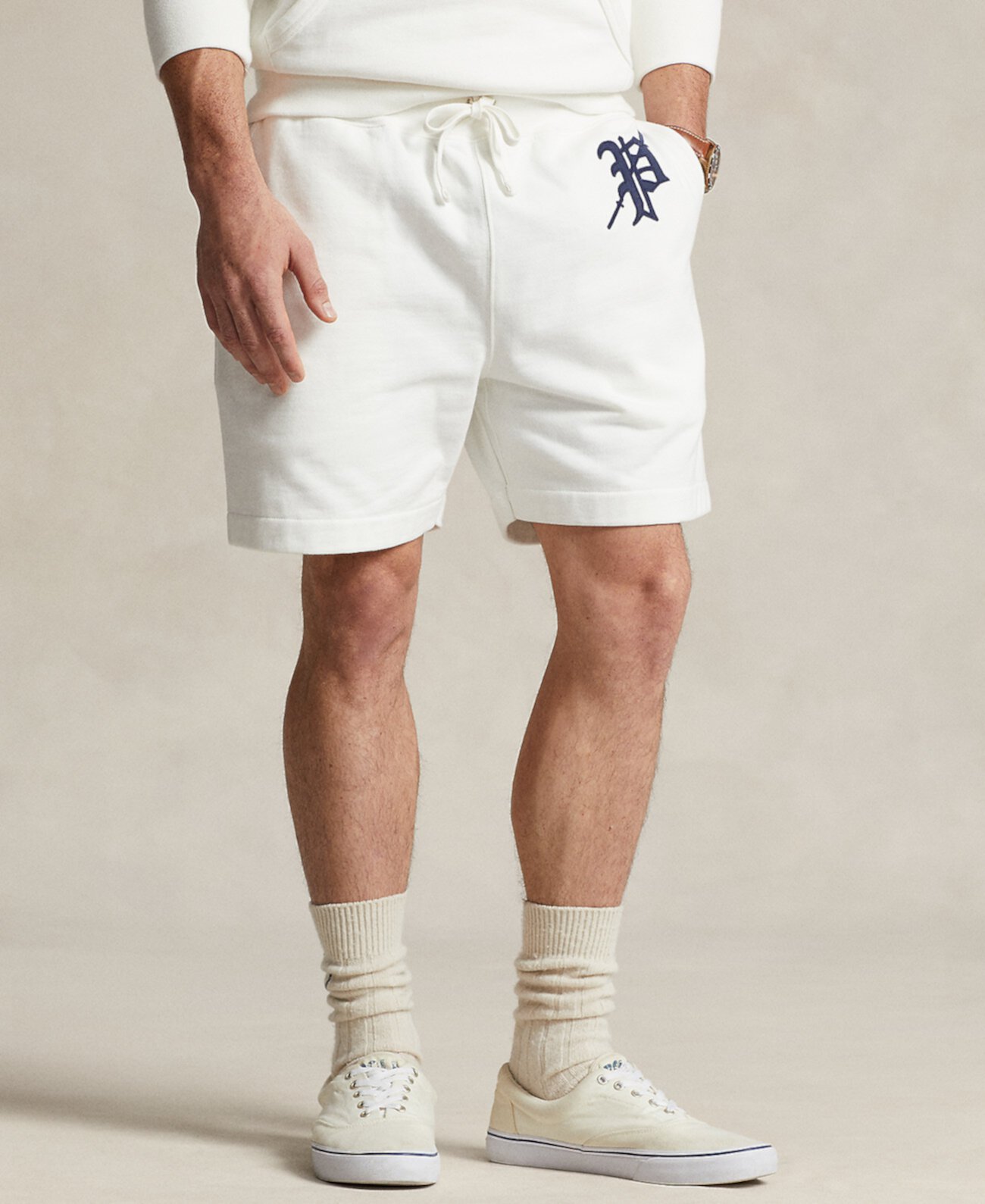 Мужские легкие флисовые шорты с рисунком шириной 6 дюймов Polo Ralph Lauren