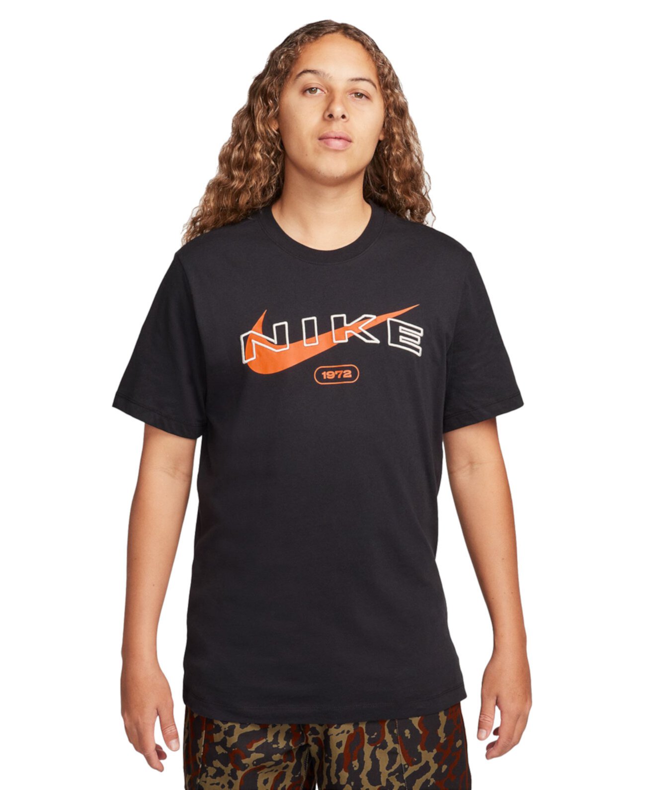 Мужская спортивная футболка с логотипом Swoosh Nike