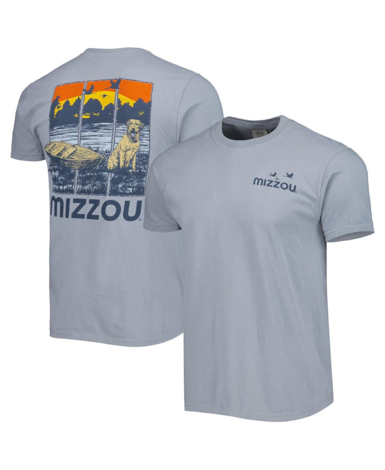 Мужская серая футболка Missouri Tigers Lake Life Comfort Color Image One