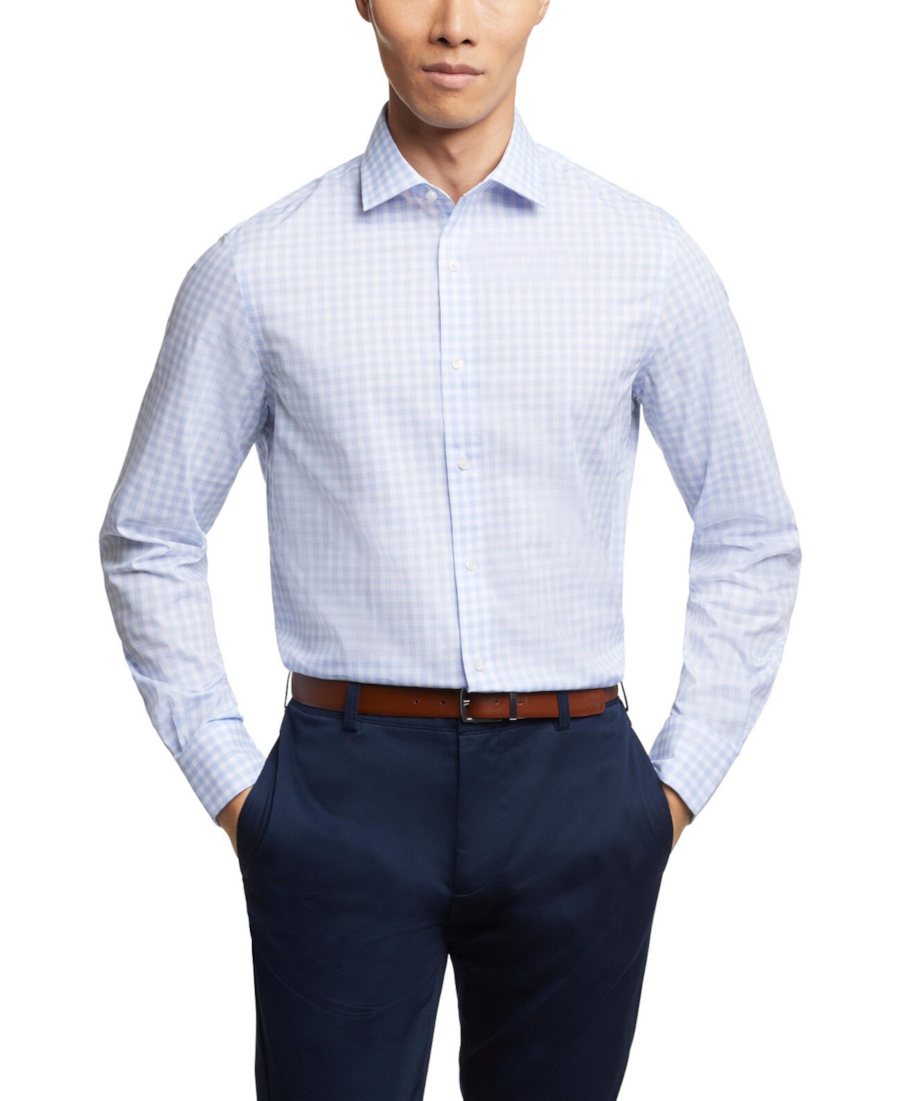 Мужская Классическая рубашка Tommy Hilfiger Flex Essentials Wrinkle Resistant Stretch Tommy Hilfiger