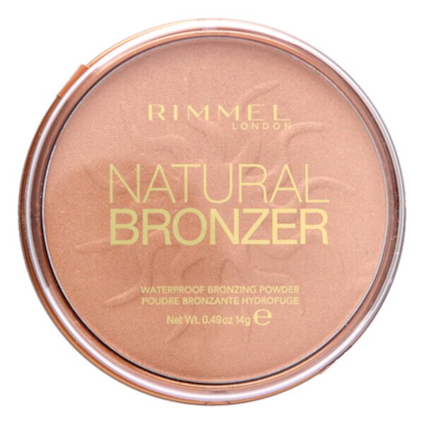 Natural Bronzer, Водостойкая бронзирующая пудра, 020 Sunshine, 0,49 унции (14 г) Rimmel London