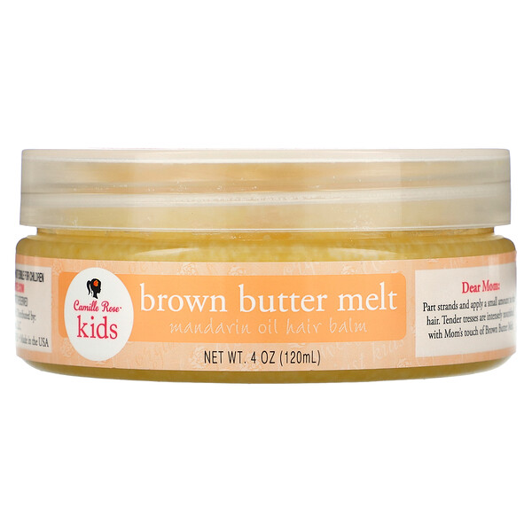 Kids, Brown Butter Melt, бальзам для волос с маслом мандарина, 4 унции (120 мл) Camille Rose