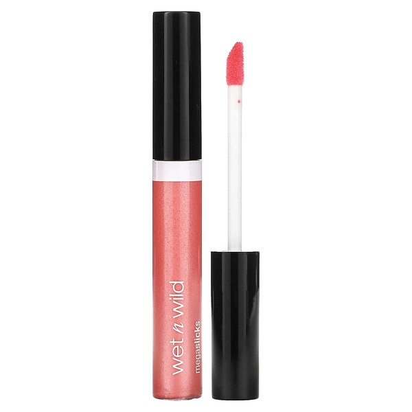 MegaSlicks, Блеск для губ, 558B Strawberry Ice, 0,2 жидких унции (6 мл) Wet n Wild