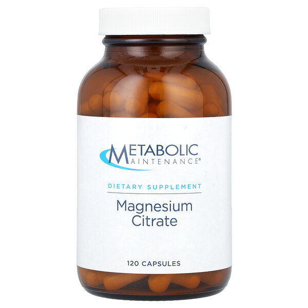 Цитрат магния - 120 капсул - Metabolic Maintenance Metabolic Maintenance