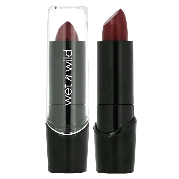 Губная помада Silk Finish, оттенок темного вина 536A, 0,13 унции (3,6 г) Wet n Wild