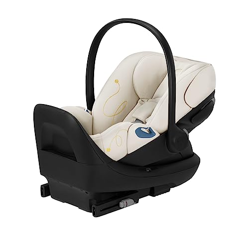 Cybex Cloud G Lux Comfort Extend Infant Car Seat with Anti-Rebound Base, Load Leg, Linear Side Impact Protection, Latch Install, Ergonomic Full Recline, Extended Leg Rest, Lava Grey Cybex