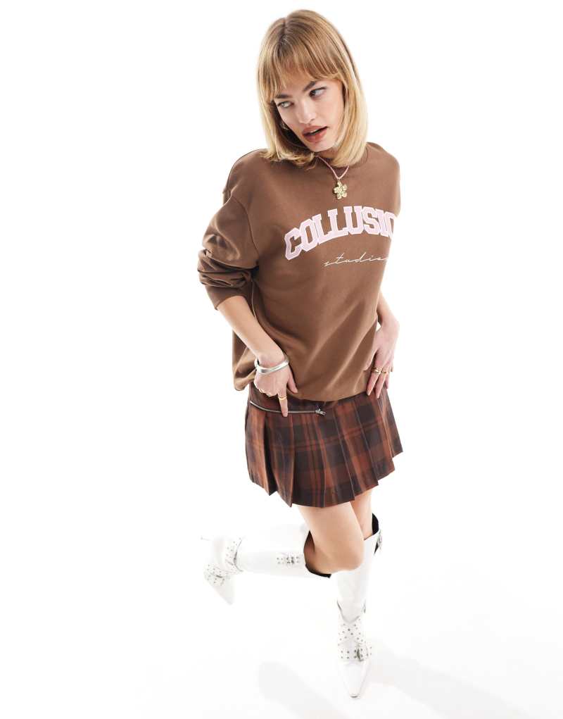 Женская Толстовка Collusion Oversized Washed Varsity Collusion