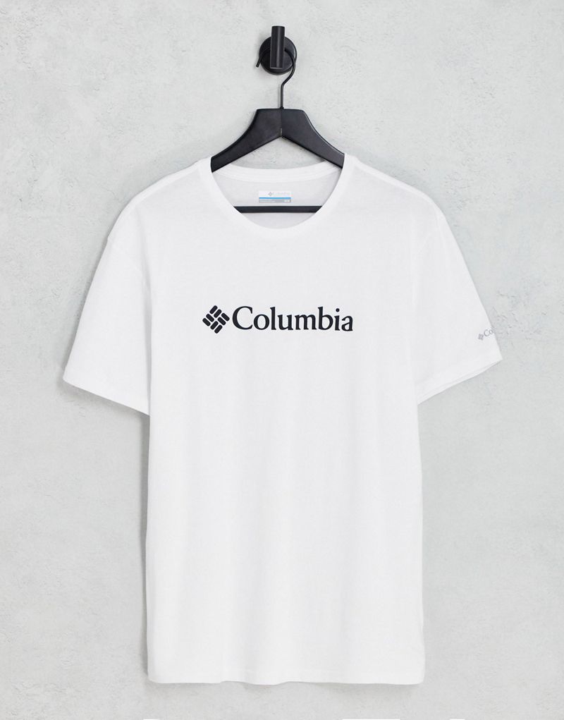 Белая футболка с крупным логотипом Columbia CSC Columbia