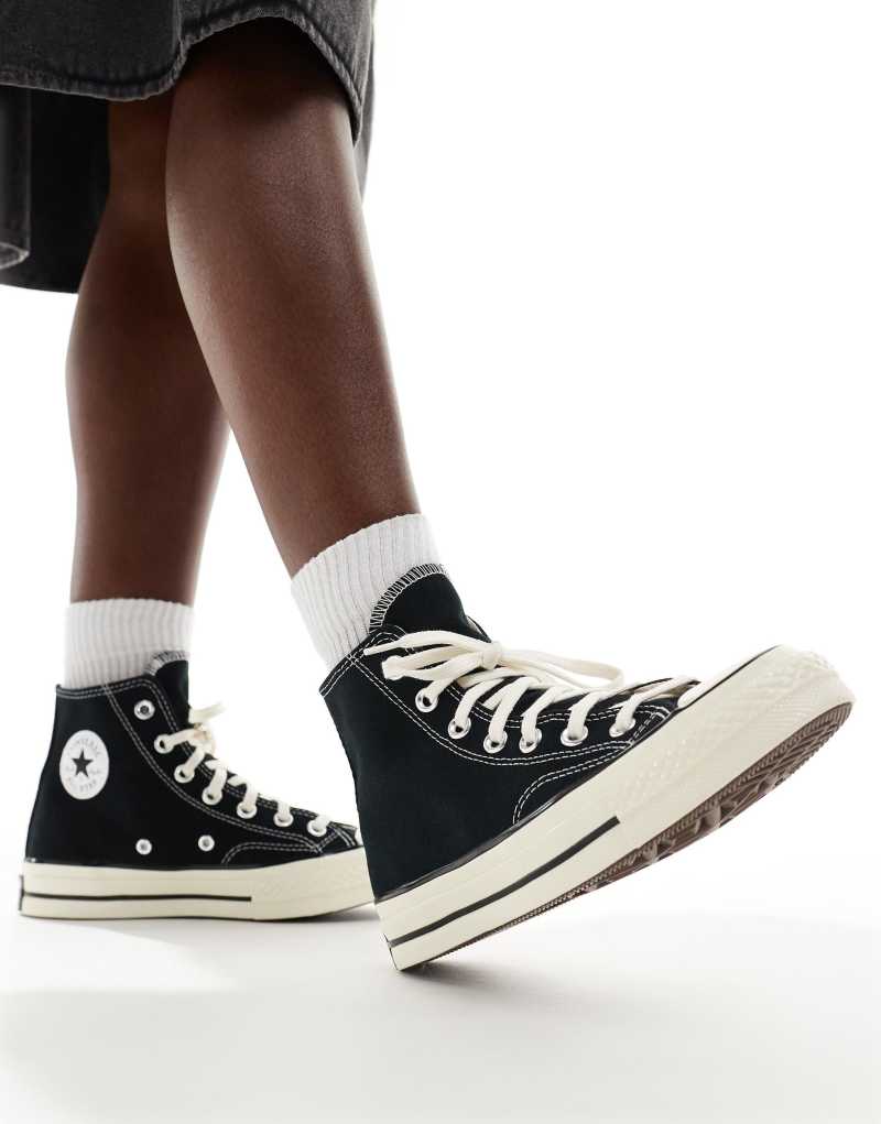 Черные кроссовки унисекс Converse Chuck 70 Hi Converse