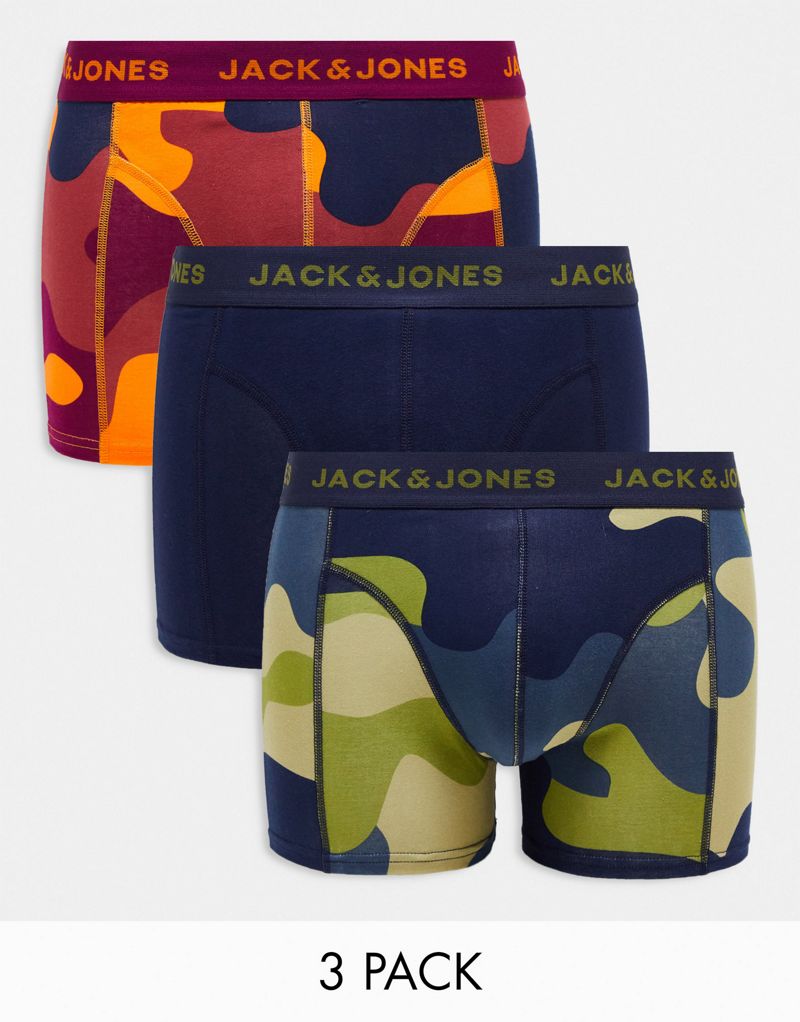 Тройка плавок Jack & Jones в камуфляжной расцветке Jack & Jones