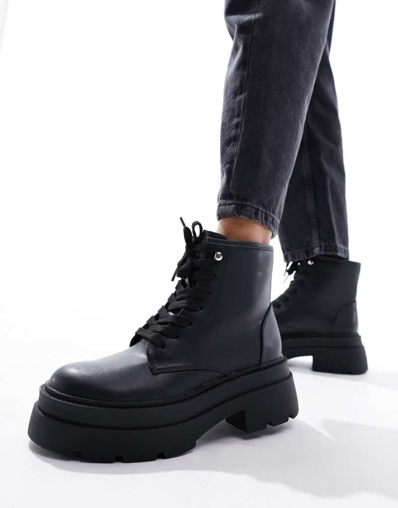 Женские Ботинки London Rebel Chunky Flatform Hiker London Rebel