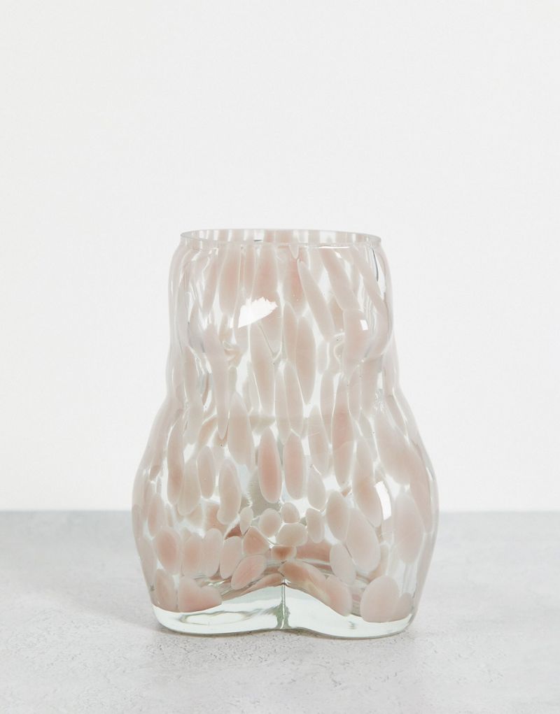 Стеклянная ваза Monki в розовые крапинки Monki