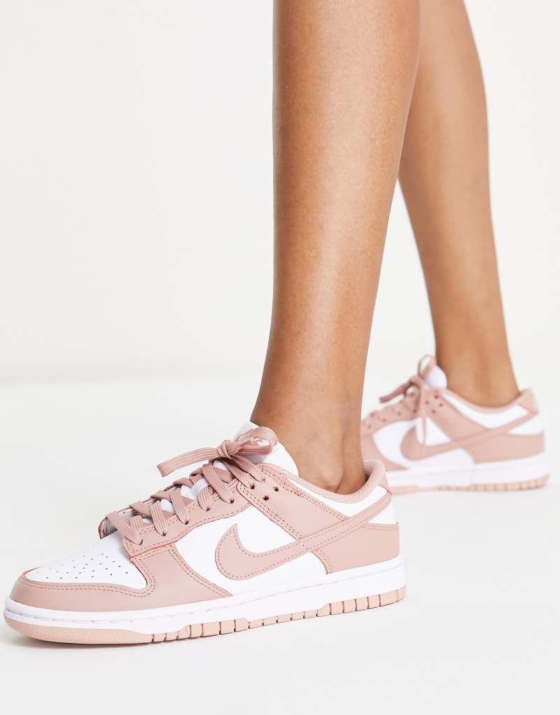 Кроссовки Nike Dunk Low в розовом цвете с легким амортизирующим верхом Nike