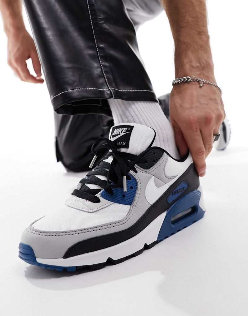 Мужские кроссовки Nike Air Max 90 в серо-синих тонах Nike