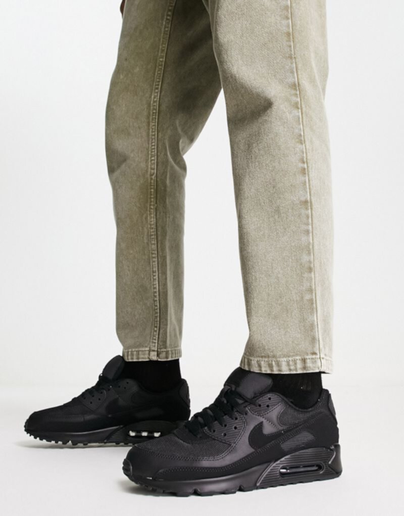 Мужские кроссовки Nike Air Max 90 в полностью черном цвете Nike