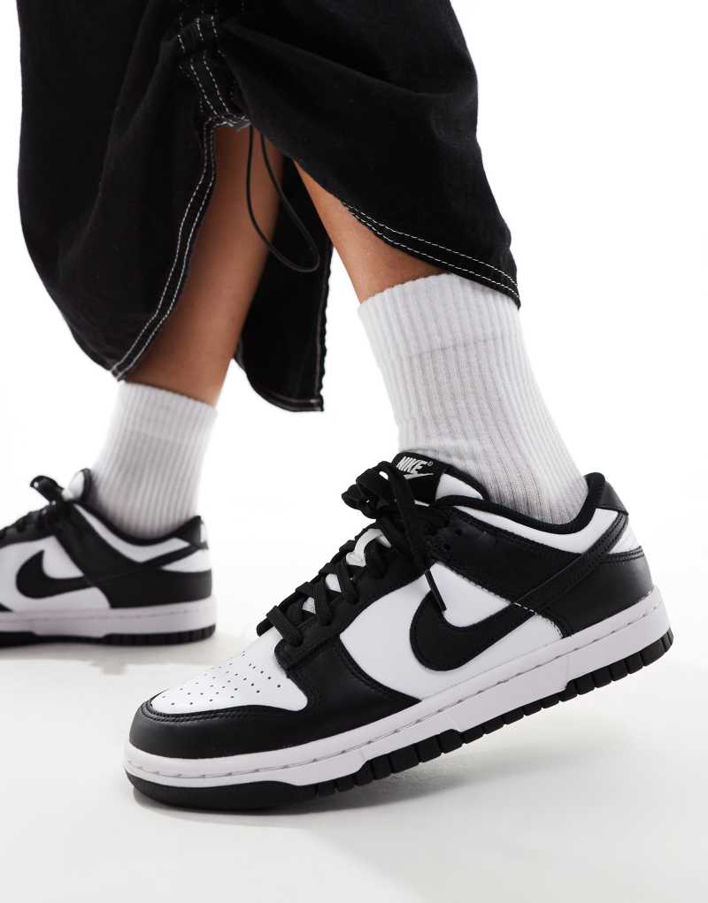 Кроссовки Nike Dunk Low Panda в черно-белой расцветке с непревзойденным комфортом Nike