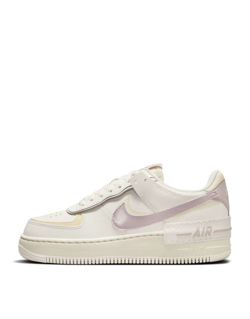  Женские кроссовки Nike Air Force 1 Shadow в белом и фиолетовом цветах Nike