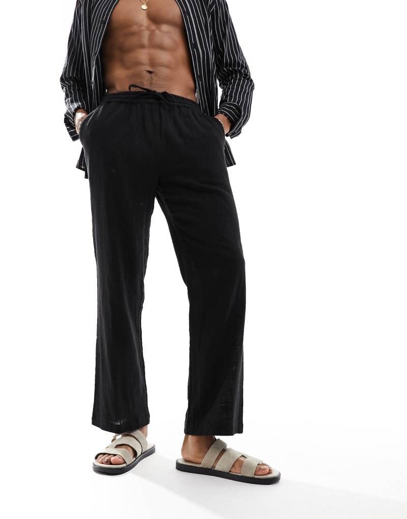 Мужские Повседневные брюки South Beach beach pants in textured weave SOUTH BEACH