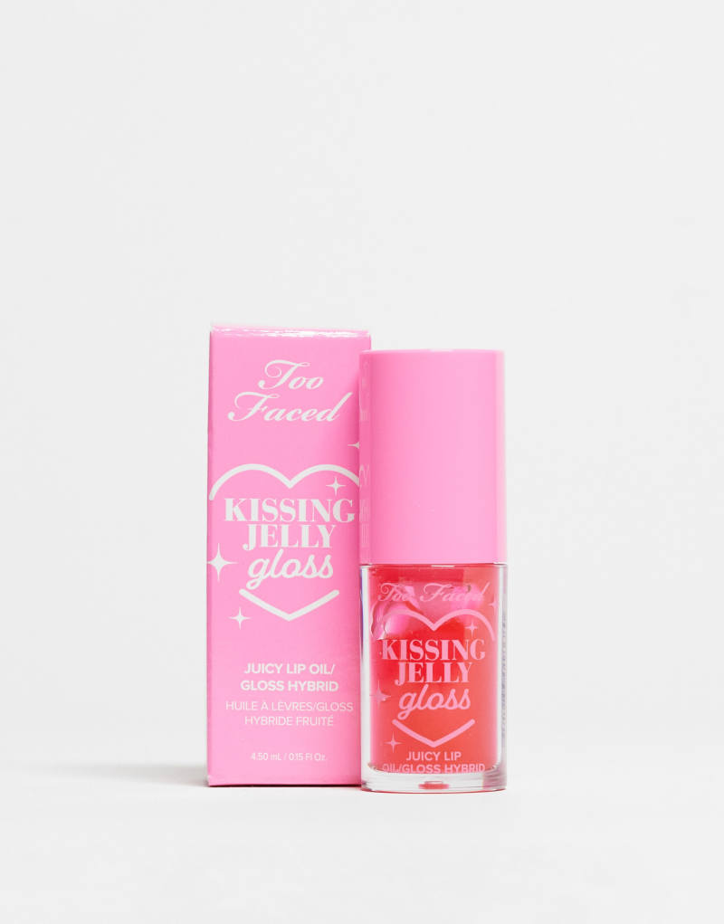 Too Faced Kissing Jelly Lip Oil Gloss- Sour Watermelon Too Faced