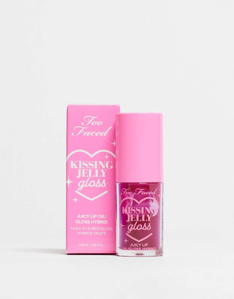 Too Faced Kissing Jelly Lip Oil Gloss – малиновый Too Faced