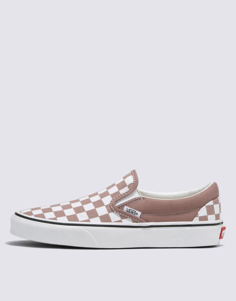 Женские Повседневные кроссовки Vans Slip-on в коричневом и белом цвете Vans