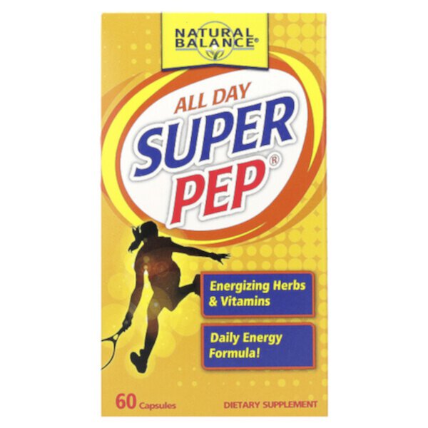 All Day Super Pep, 60 капсул Natural Balance